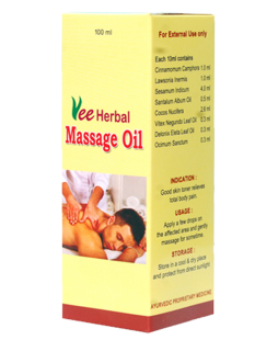 Vee Herbal Massage Oil - 100 ml